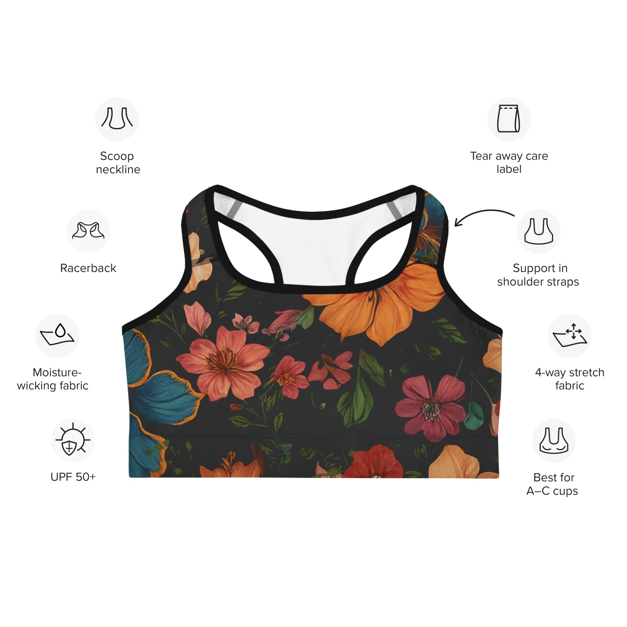 Muse in Full Bloom Sports Bra