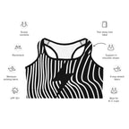 Mushroom Lines Sports Bra