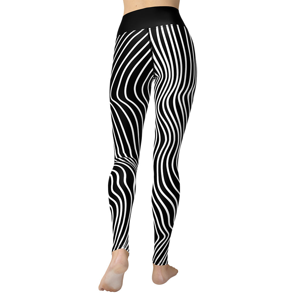 Mushroom Lines Yoga Leggings