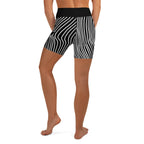 Mushroom Lines Yoga Shorts