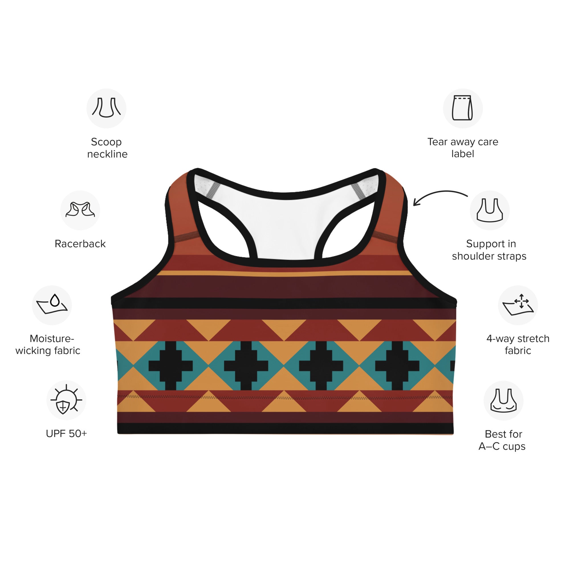 Native Dreamscape Sports Bra