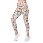 Nature and Leopards Leggings With Pockets