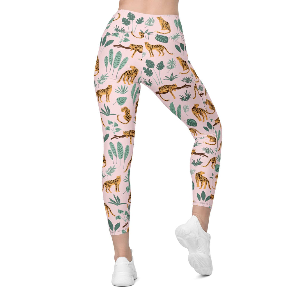 Nature and Leopards Leggings With Pockets