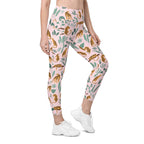 Nature and Leopards Leggings With Pockets
