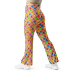 Naughty Christmas Lights Flare Leggings