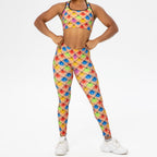 Naughty Christmas Lights Sports Bra
