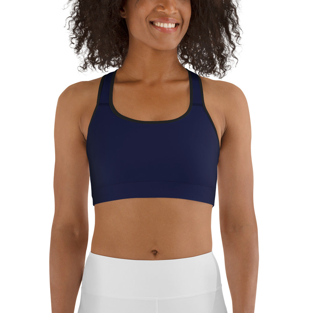 Navy Blue Sports Bra