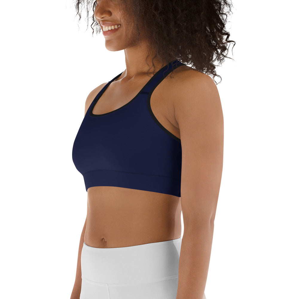 Navy Blue Sports Bra