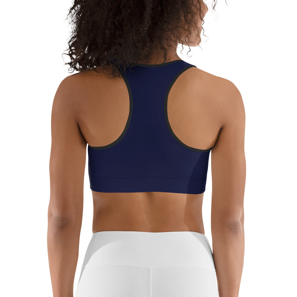 Navy Blue Sports Bra