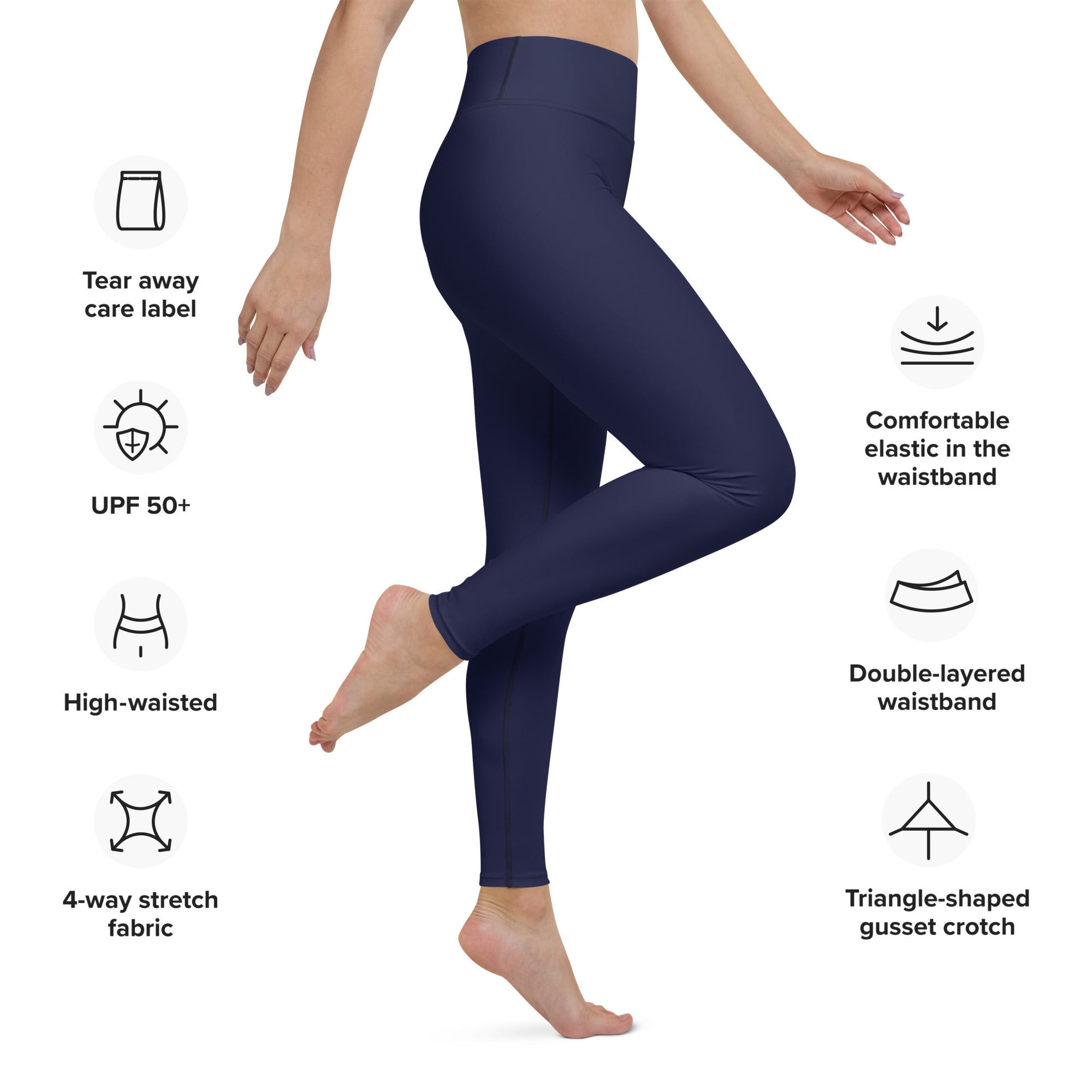 Navy Blue Yoga Leggings