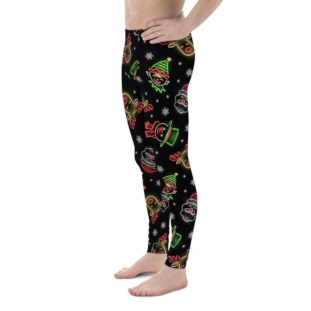 Neon Christmas Men's Leggings