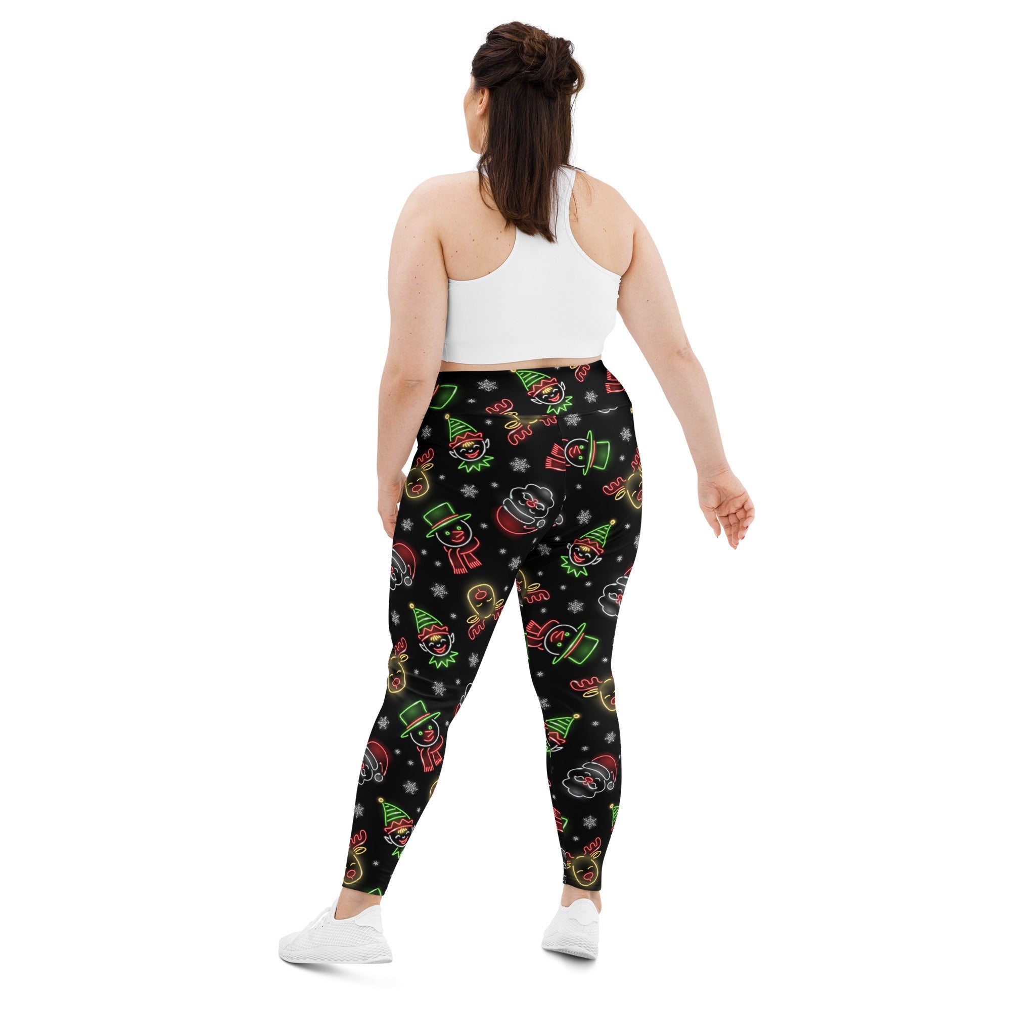 Neon Christmas Plus Size Leggings