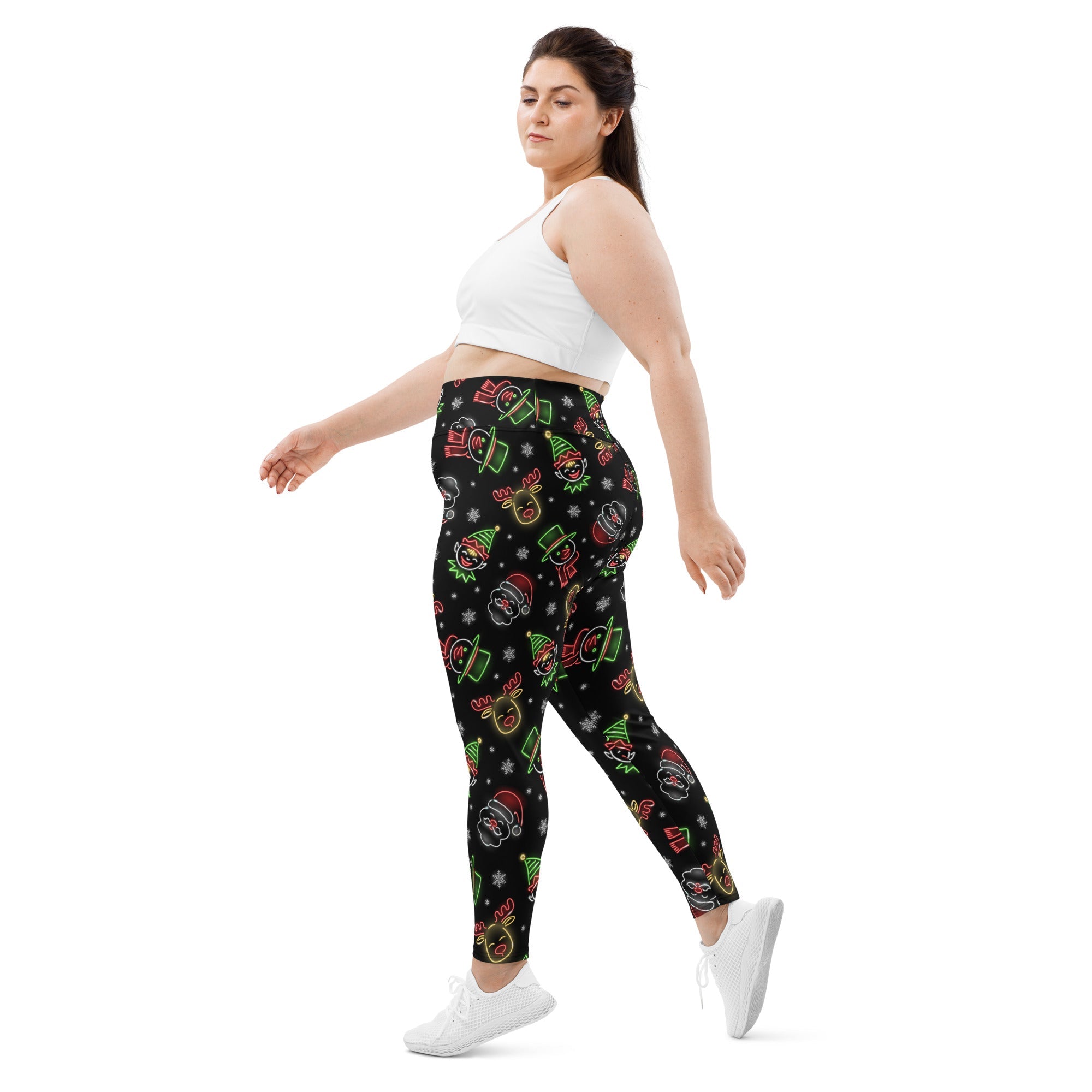 Neon Christmas Plus Size Leggings