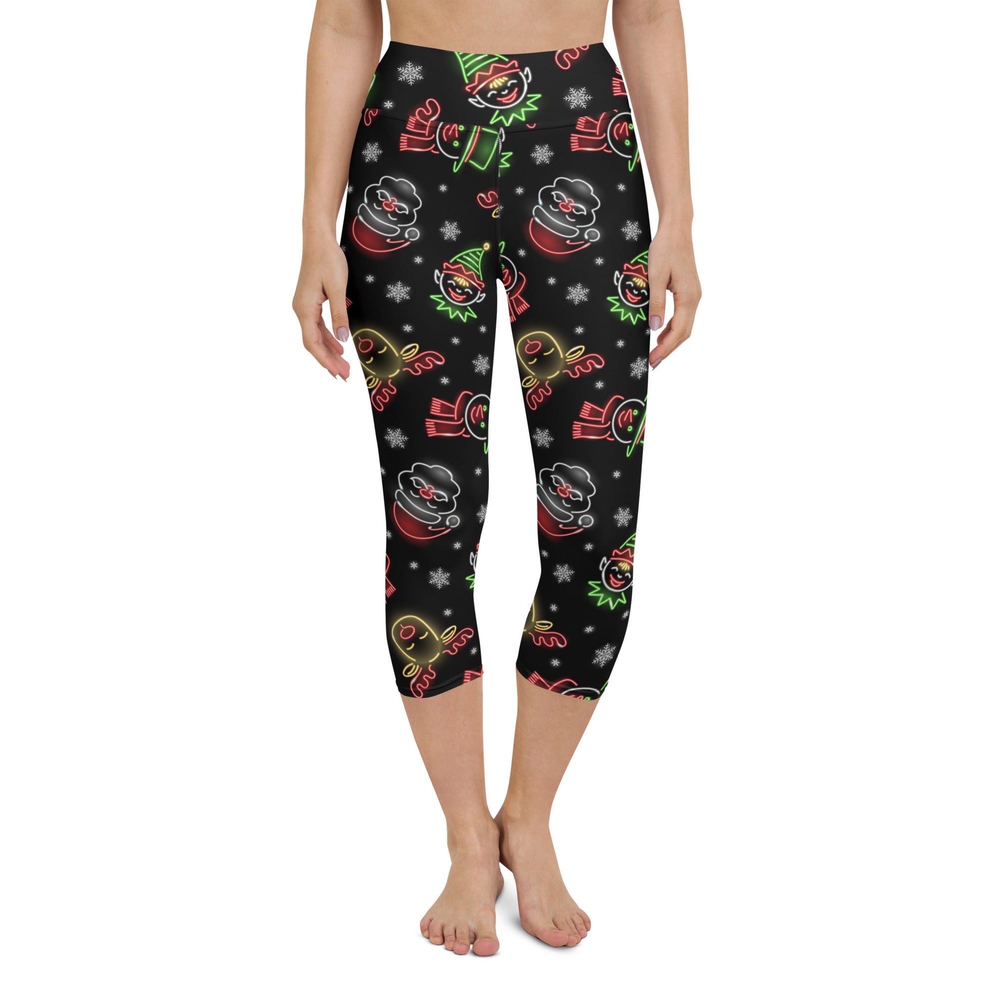 Neon Christmas Yoga Capris