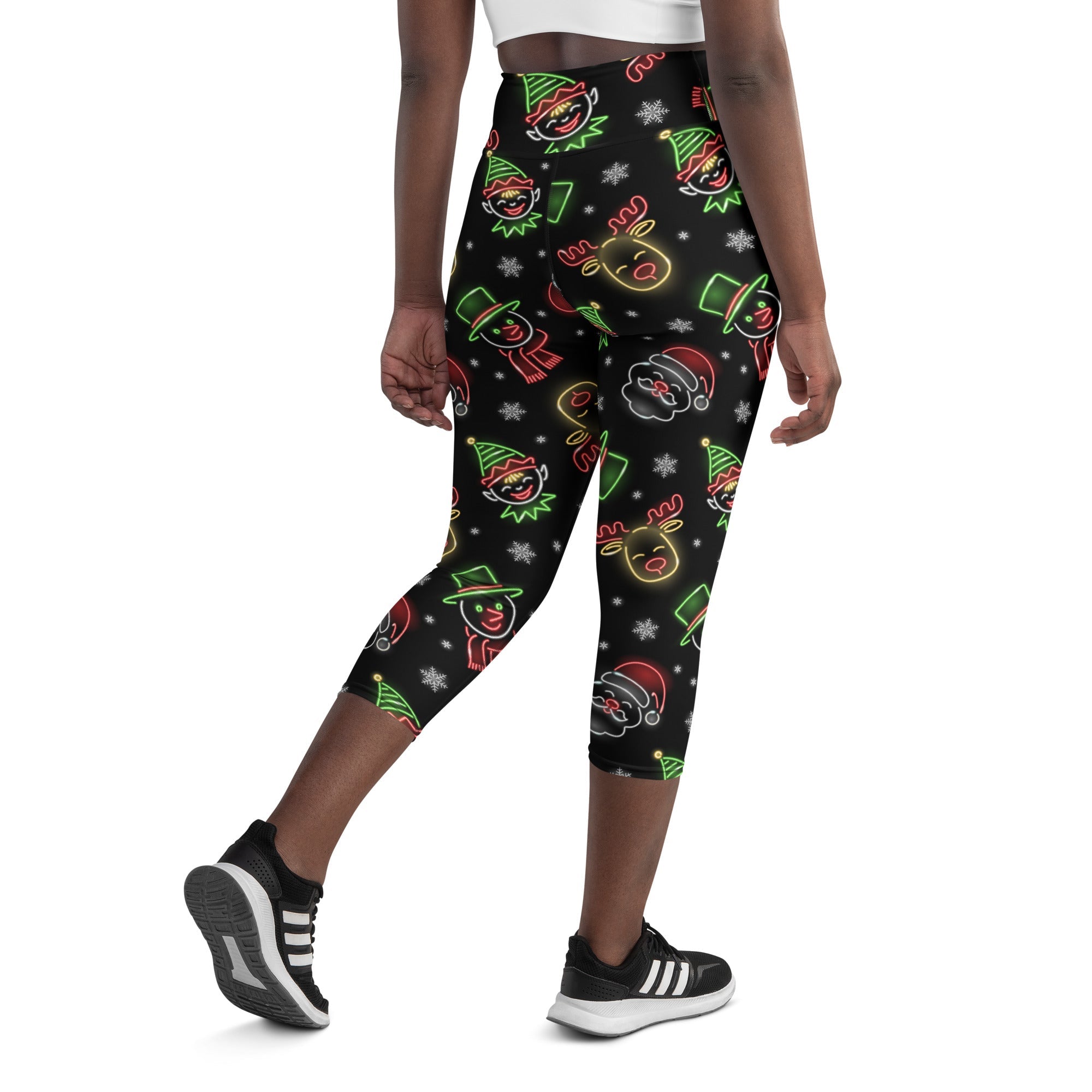 Neon Christmas Yoga Capris