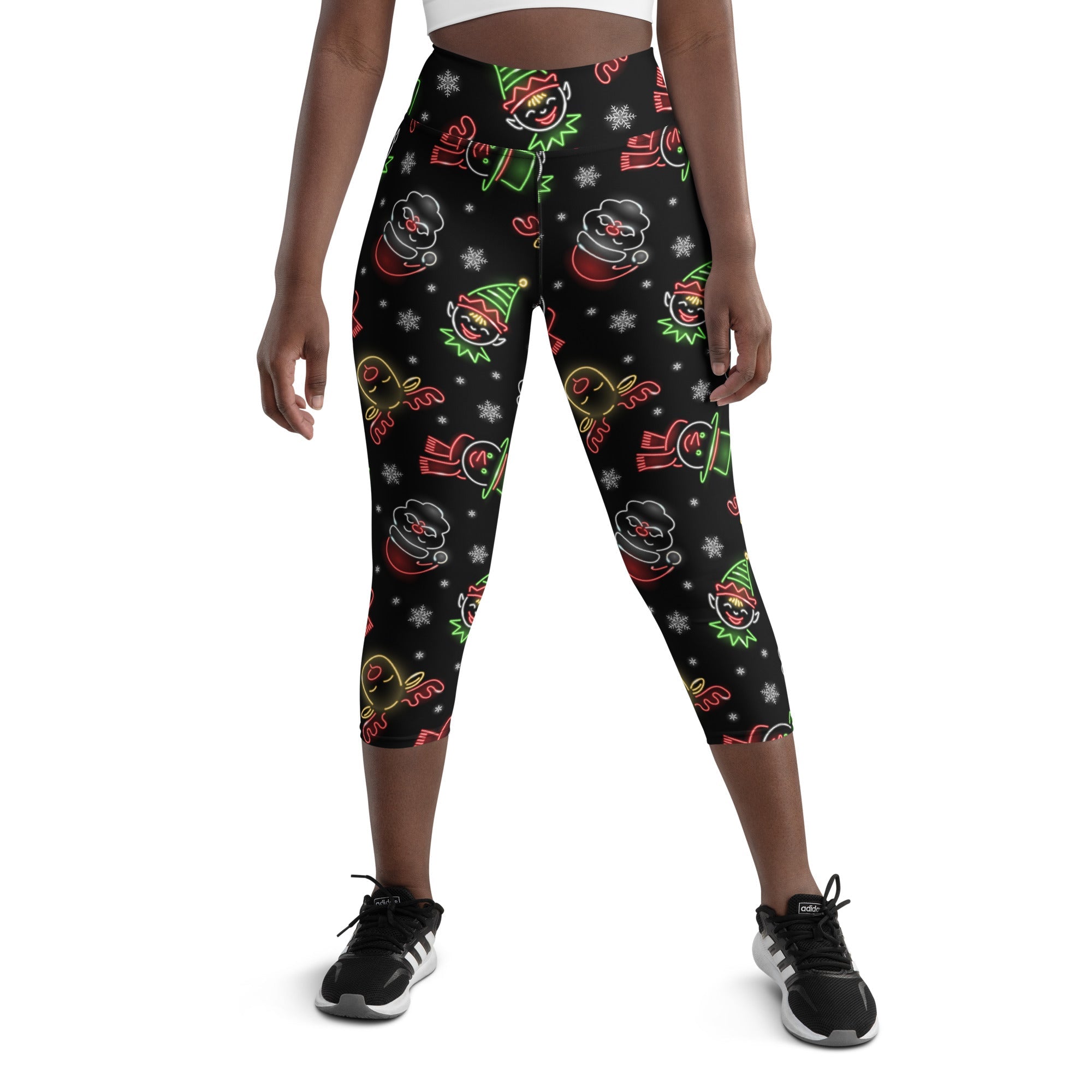 Neon Christmas Yoga Capris