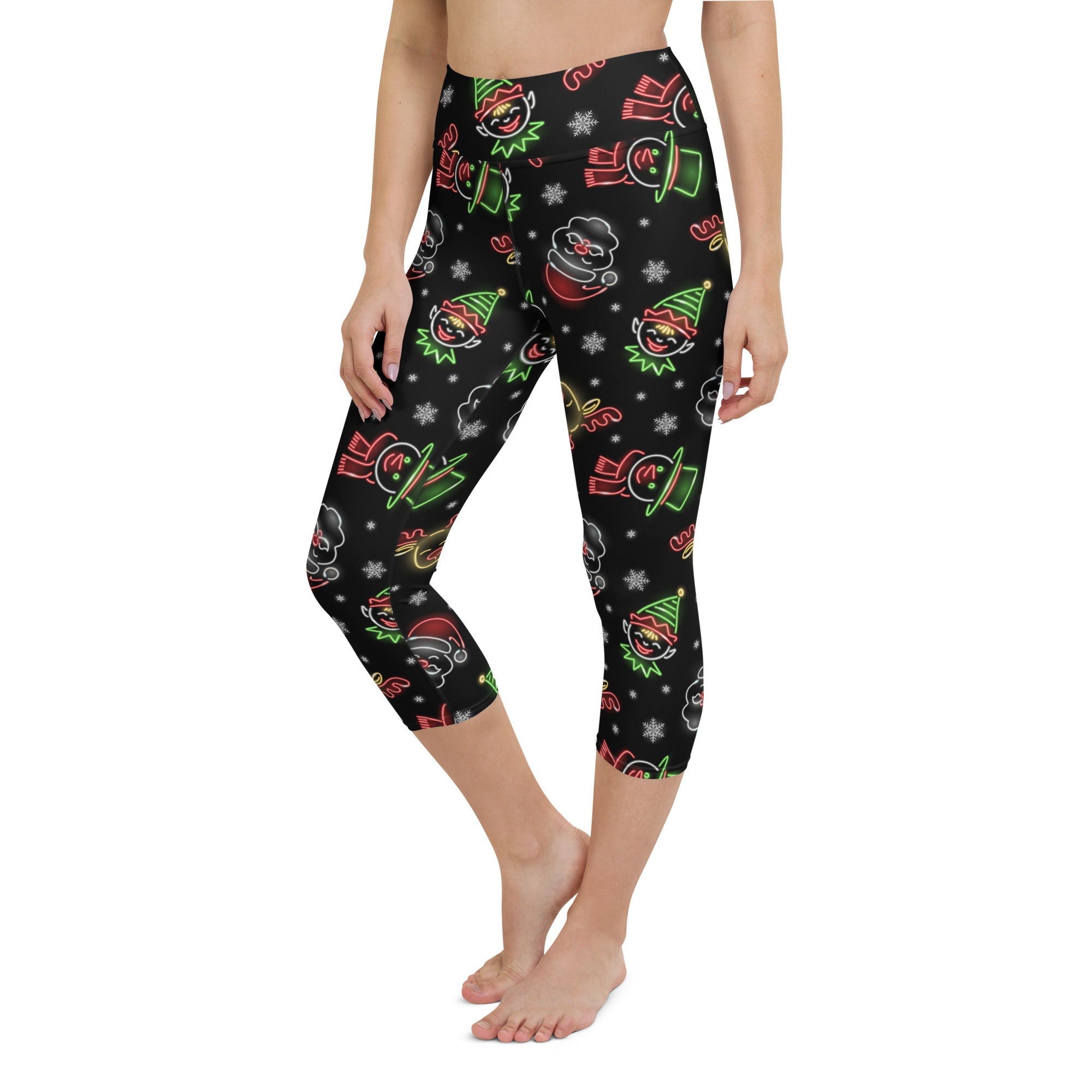 Neon Christmas Yoga Capris