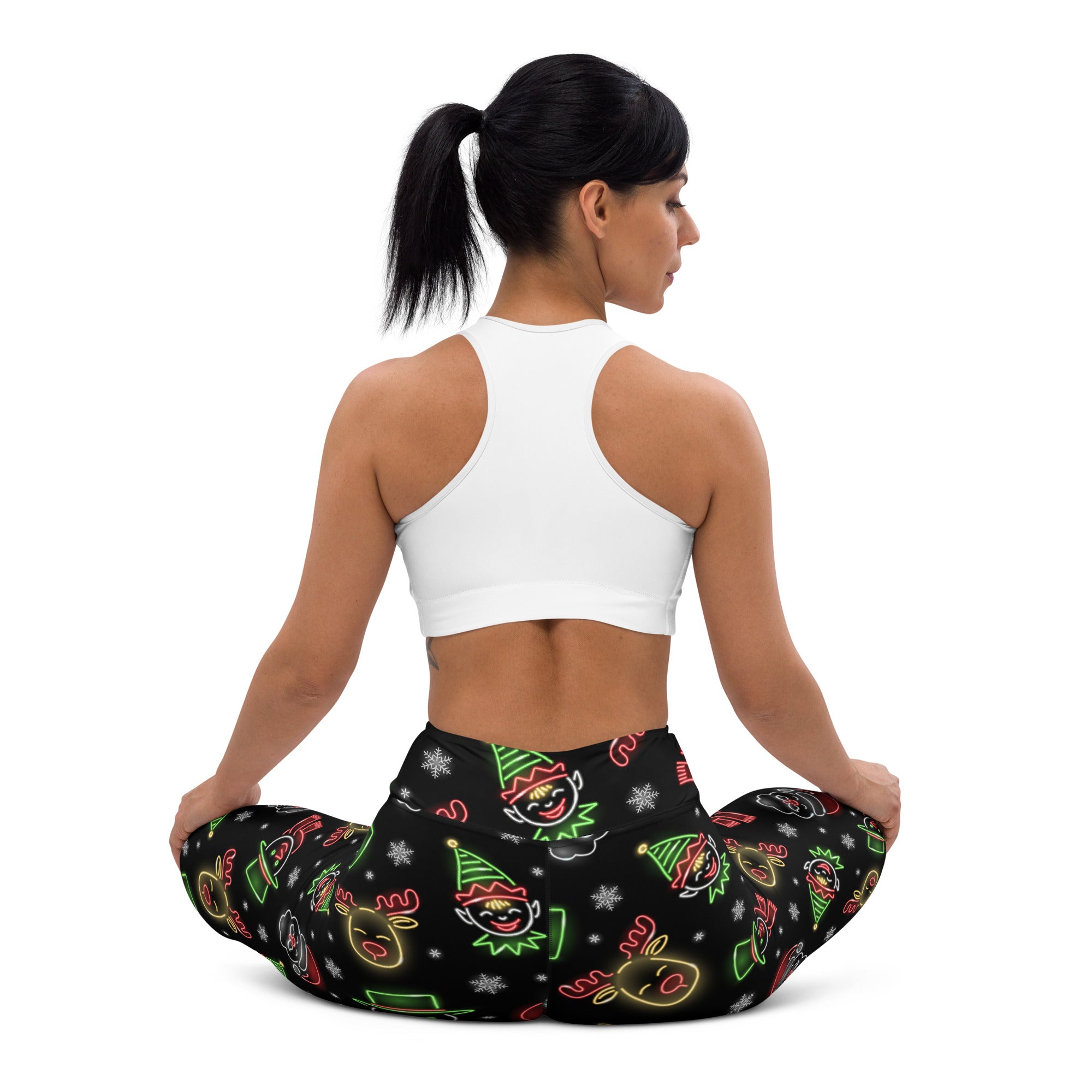 Neon Christmas Yoga Leggings