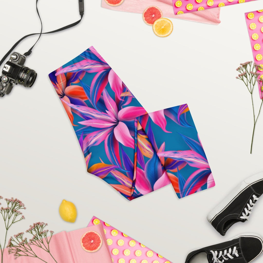 Neon Flower Rush Capris
