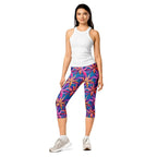 Neon Flower Rush Capris