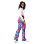 Neon Flower Rush Flare Leggings