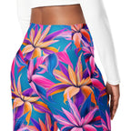 Neon Flower Rush Flare Leggings