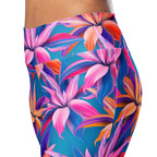 Neon Flower Rush Flare Leggings