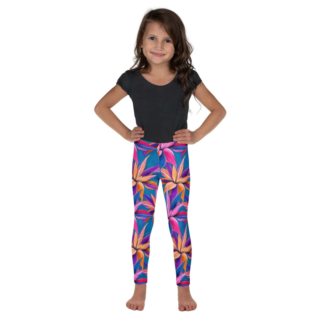 Neon Flower Rush Kid's Leggings