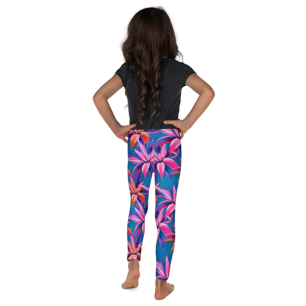 Neon Flower Rush Kid's Leggings