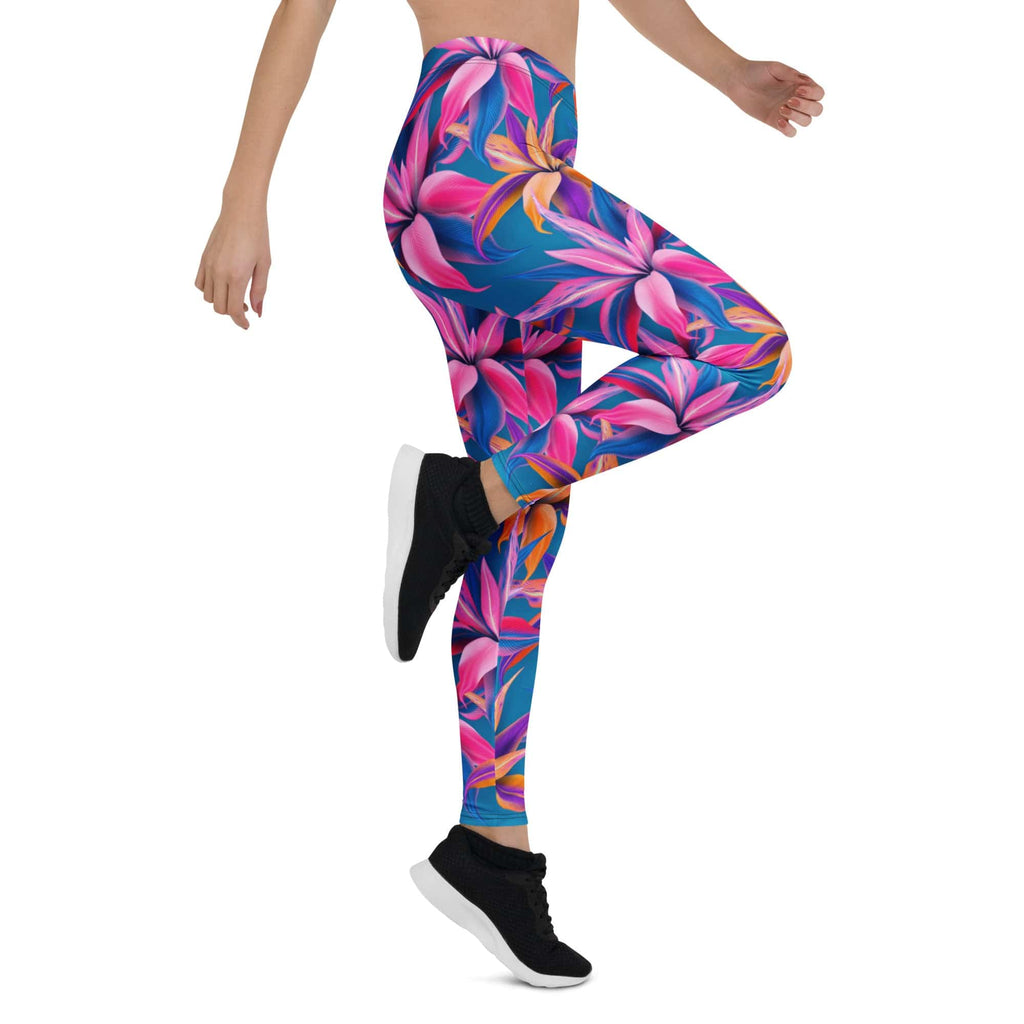 Neon Flower Rush Leggings