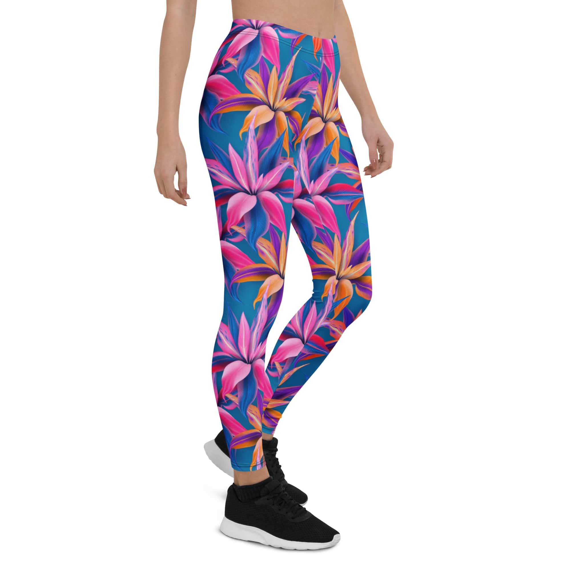 Neon Flower Rush Leggings