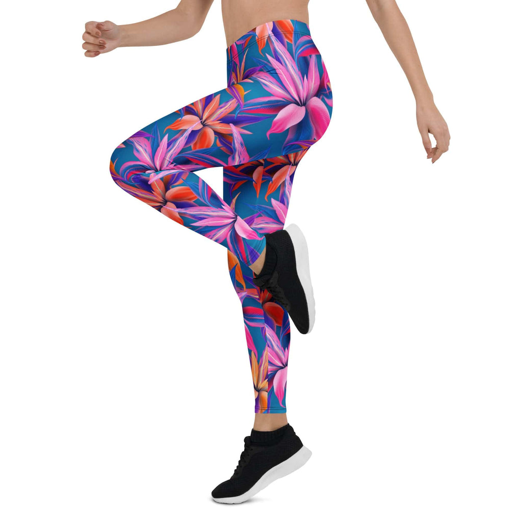 Neon Flower Rush Leggings
