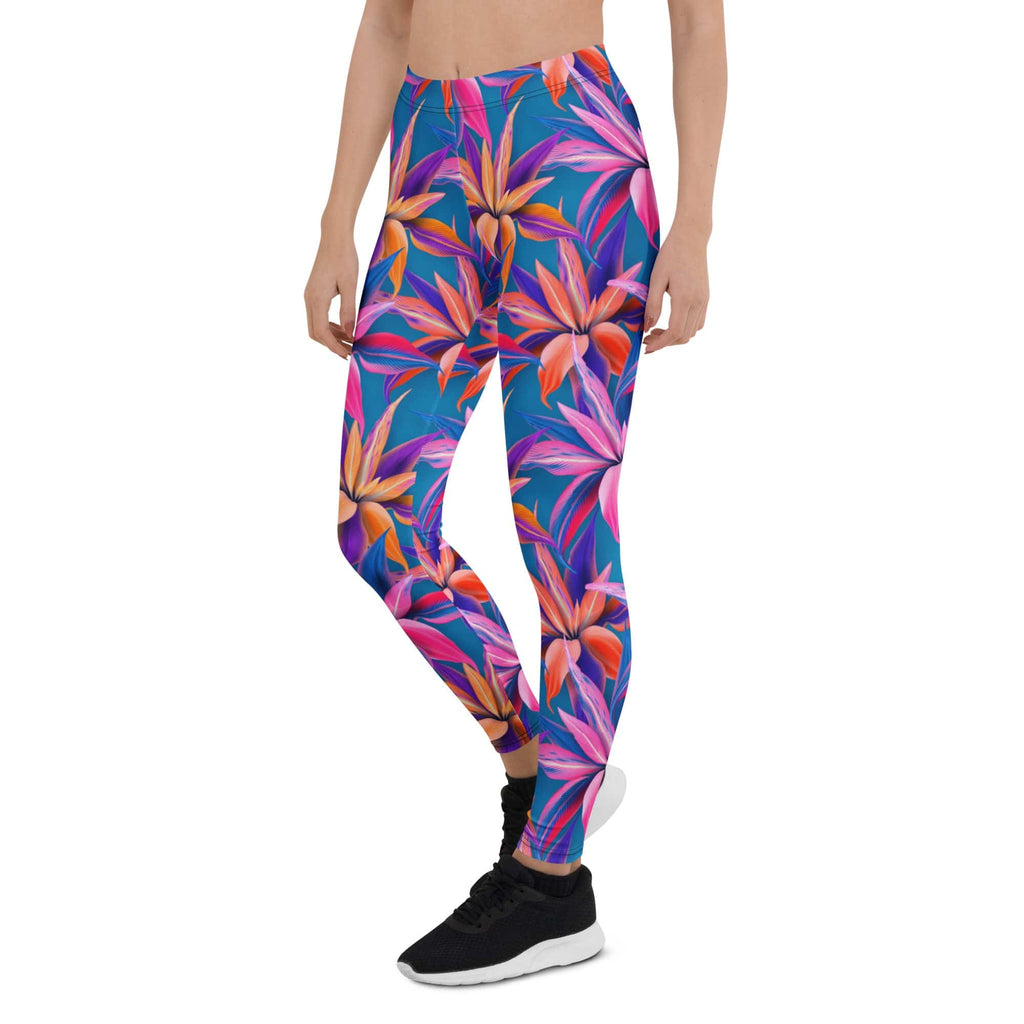 Neon Flower Rush Leggings