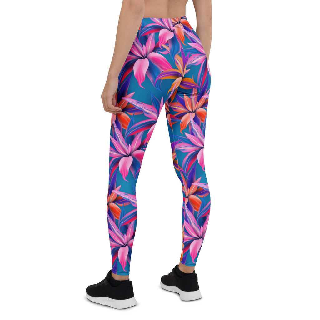 Neon Flower Rush Leggings