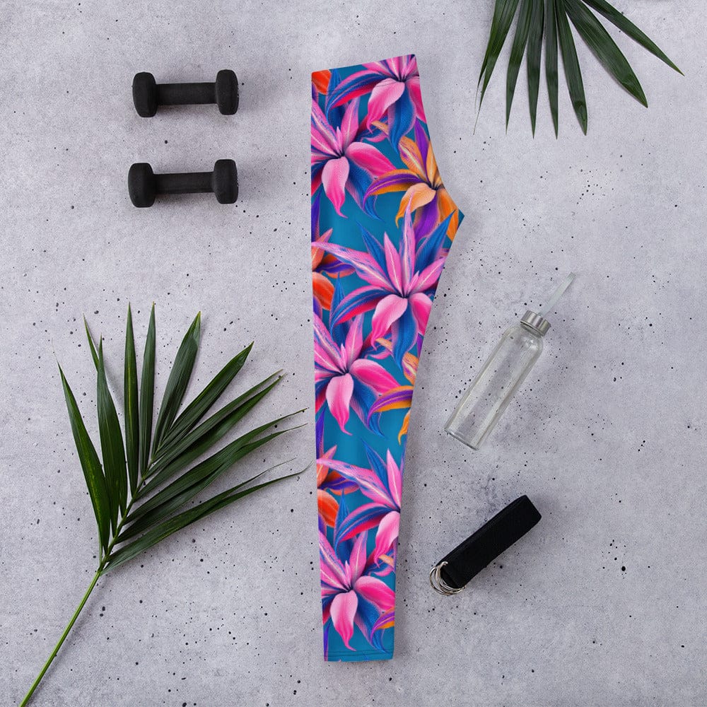 Neon Flower Rush Leggings