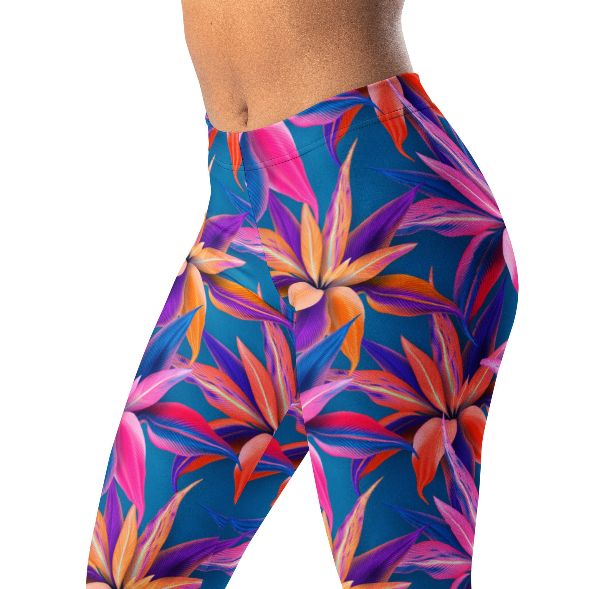 Neon Flower Rush Leggings