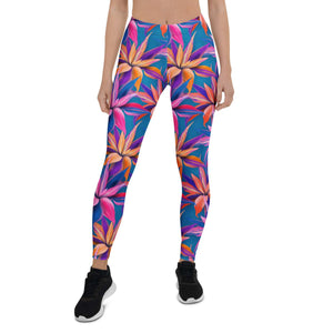 Neon Flower Rush Leggings