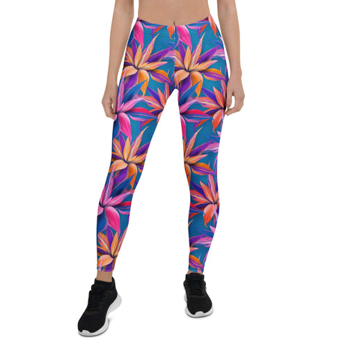Neon Flower Rush Leggings