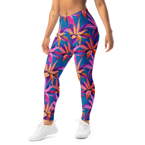 Neon Flower Rush Leggings
