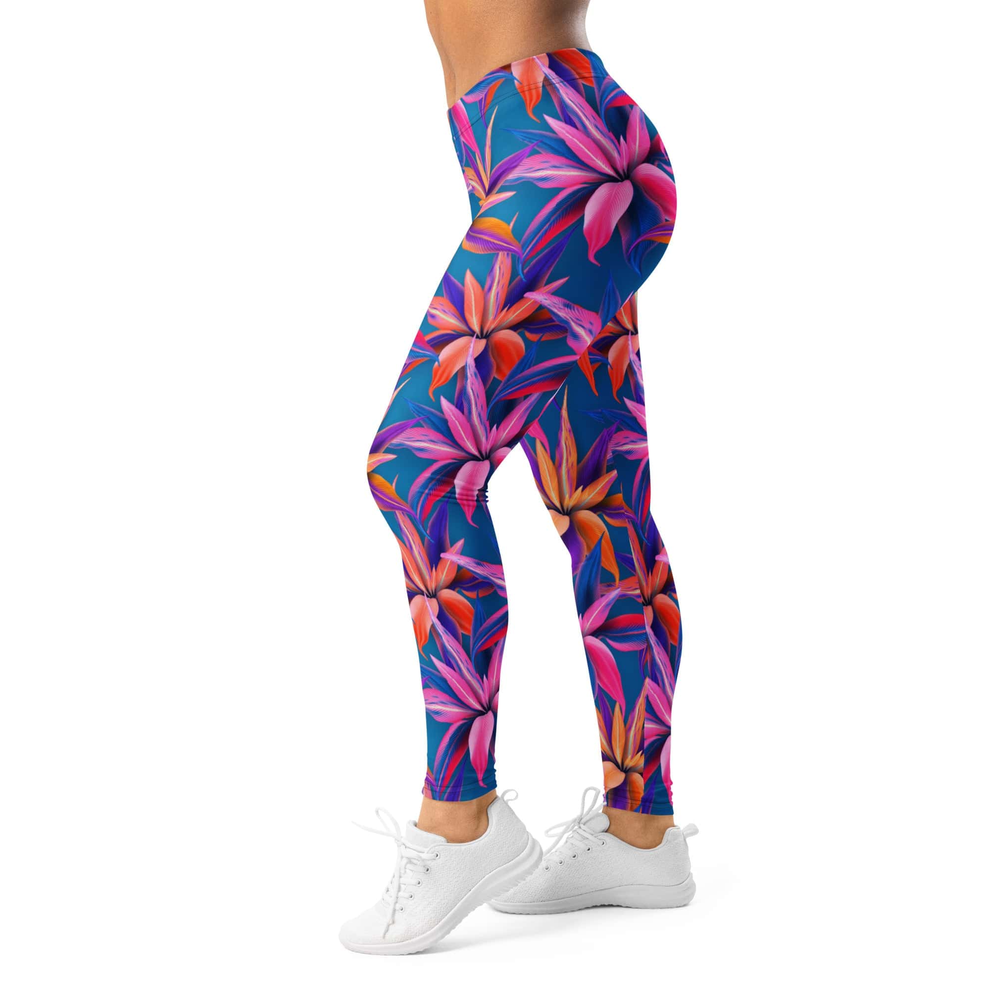 Neon Flower Rush Leggings
