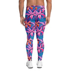 Neon Flower Rush Men's Leggings