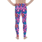 Neon Flower Rush Men's Leggings
