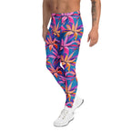 Neon Flower Rush Men's Leggings