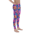 Neon Flower Rush Men's Leggings