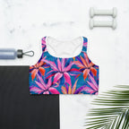 Neon Flower Rush Sports Bra