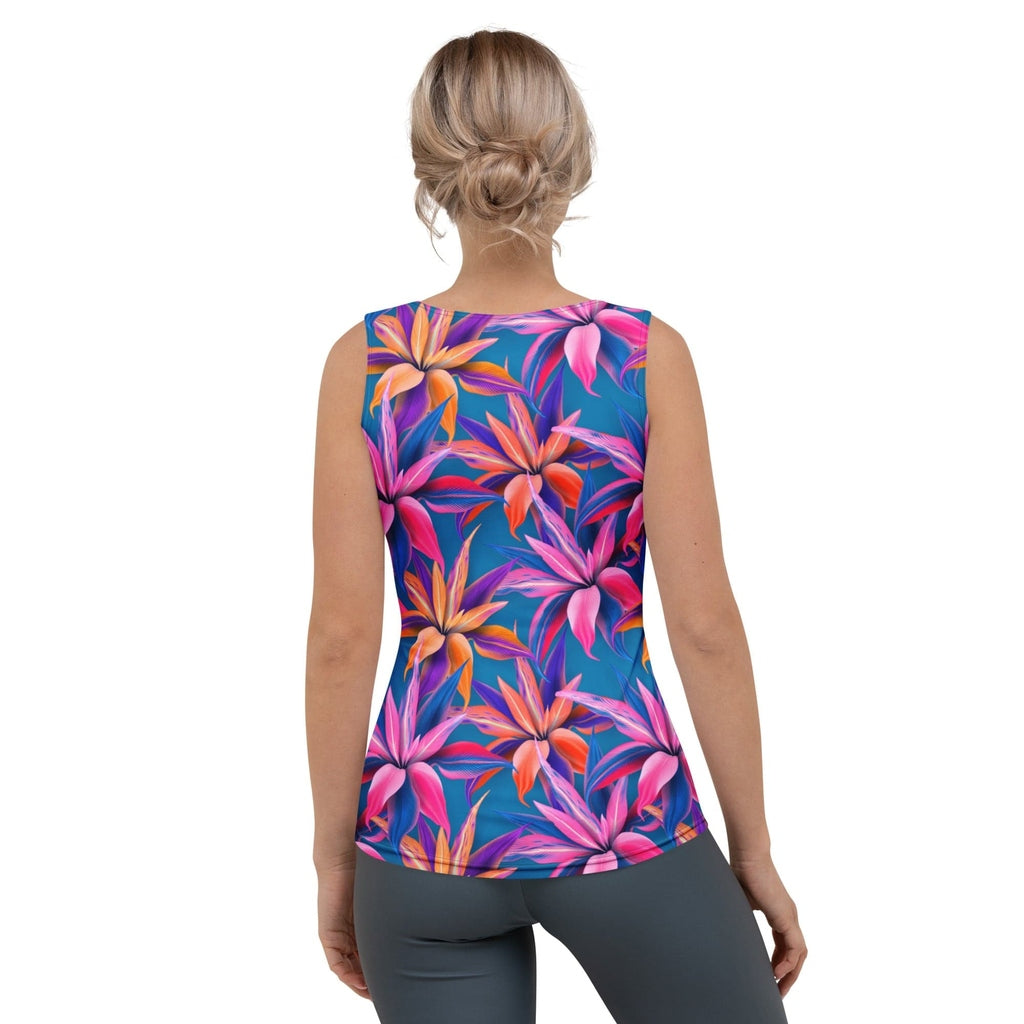Neon Flower Rush Tank Top