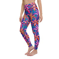 Neon Flower Rush Yoga Leggings