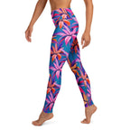 Neon Flower Rush Yoga Leggings