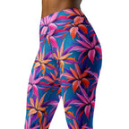 Neon Flower Rush Yoga Leggings