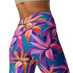 Neon Flower Rush Yoga Leggings